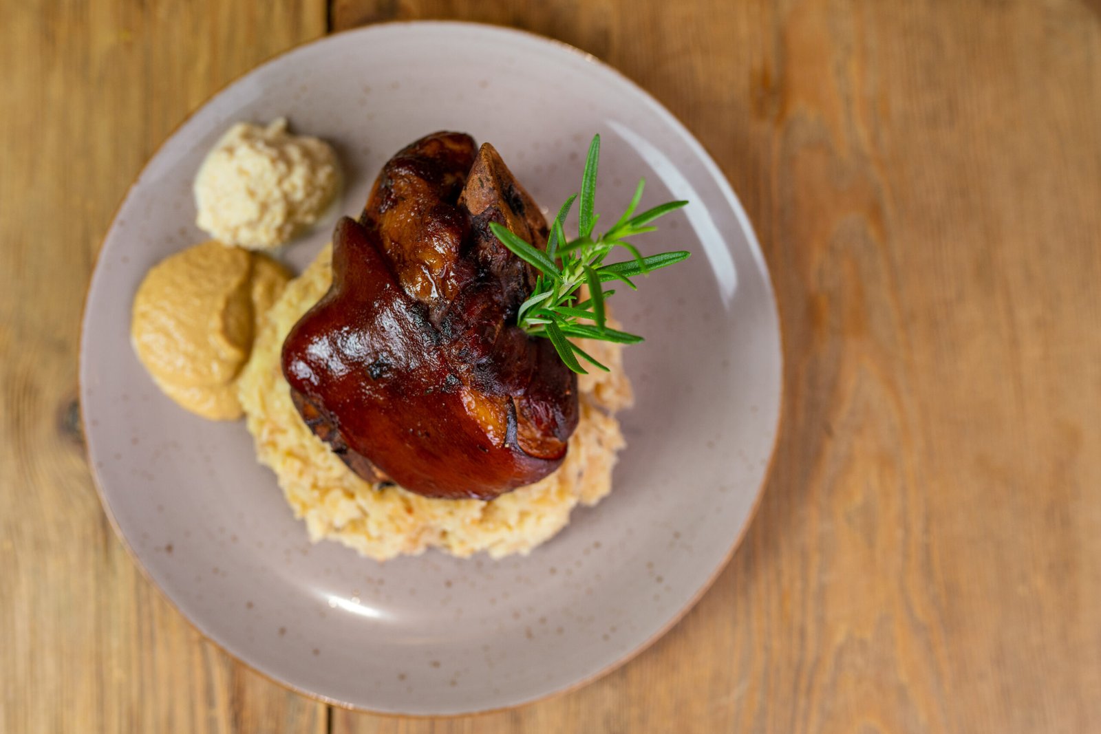 Pork knuckle on the bone