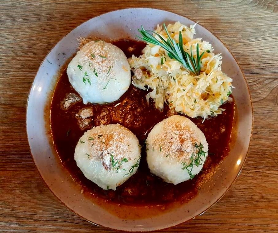 Kulebele — Silesian stuffed potato balls